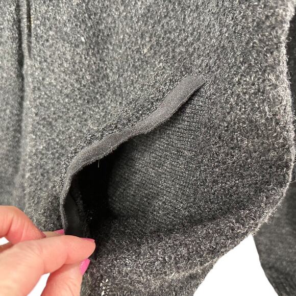 Pendleton Men's Black Full Zip 100% Shetland Wool Loose Knit Cardigan Size Large - Picture 4 of 12